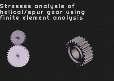 Stresses analysis of helical/spur gear using finite element analysis