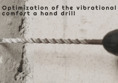 Optimization of the vibrational comfort a hand drill