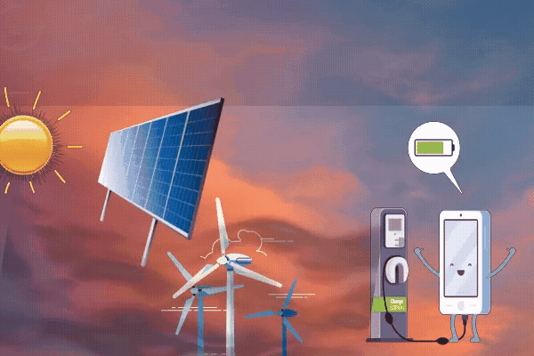 Wind & Solar Power Laptop Mobile Charging Station